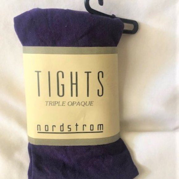 Vintage Nordstrom Juniper Plum Tights - Picture 1 of 2